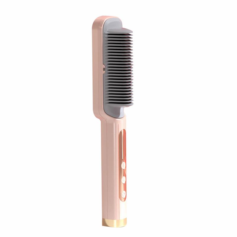 Focustar 负离子直发梳 直发器 快速升温自动断电【金色】