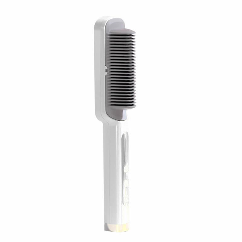 Focustar 负离子直发梳 直发器 快速升温自动断电【白色】