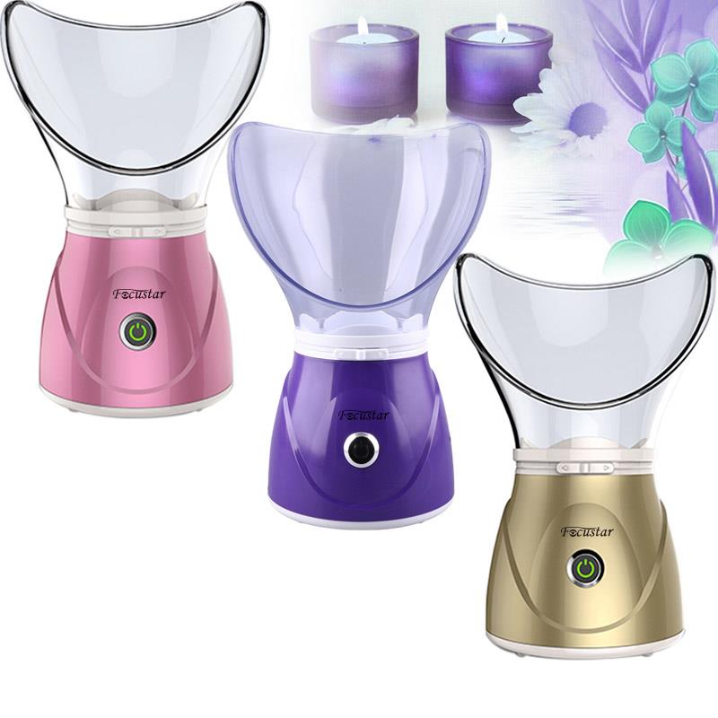 Focustar二合一蒸脸仪 果蔬纳米蒸脸器 家用补水喷雾机【粉色】
