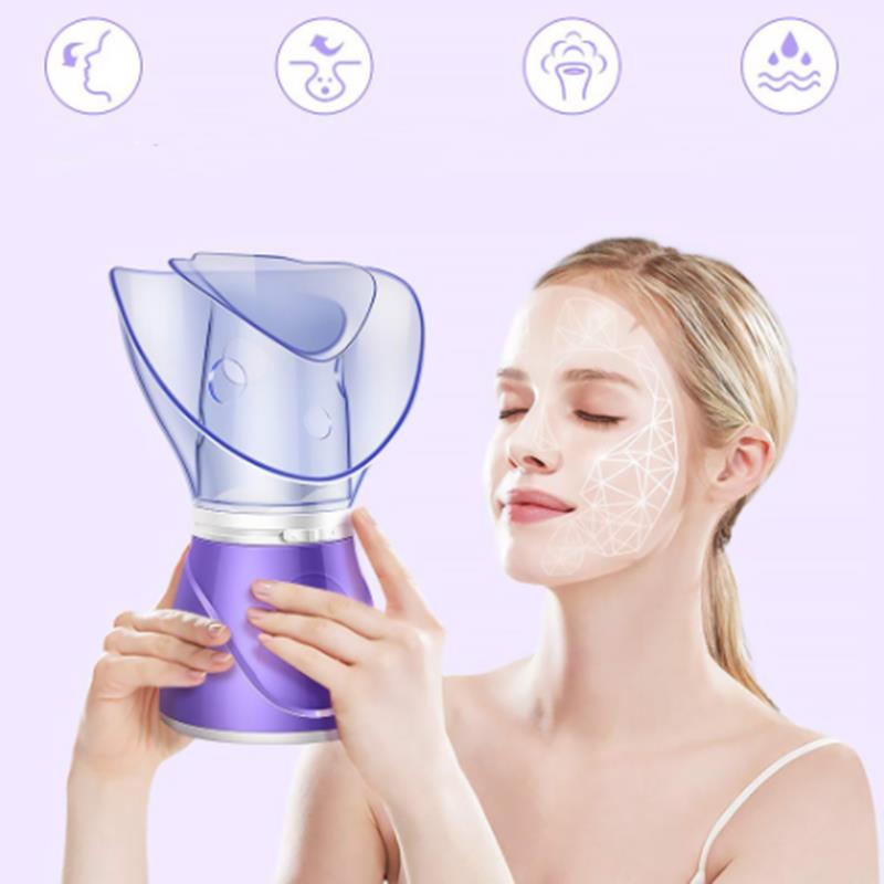 Focustar二合一蒸脸仪 果蔬纳米蒸脸器 家用补水喷雾机【紫色】