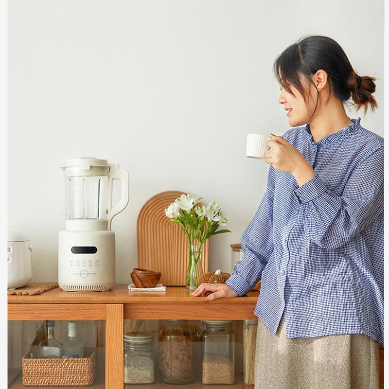破壁机 家用低音全自动豆浆机 多功能料理机 榨汁机【白色】