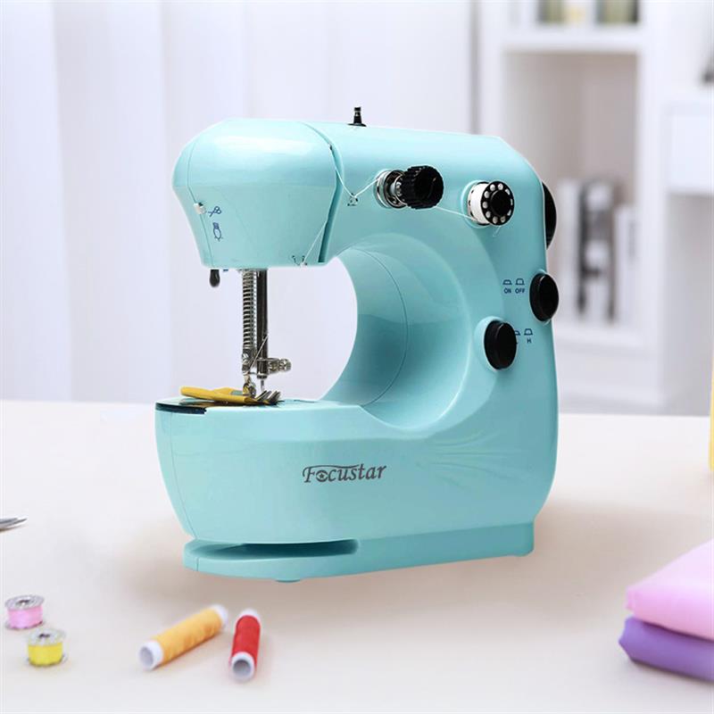 Focustar家用电动迷你缝纫机 小型台式缝纫机 满足日常缝纫锁边需求【胡天青】