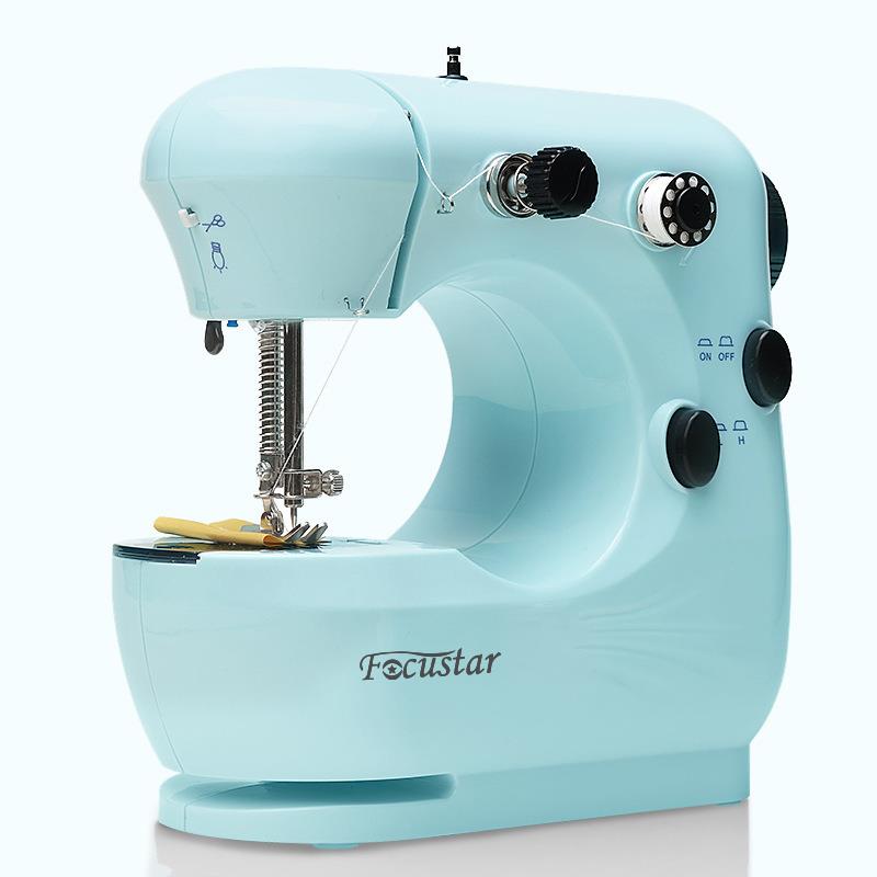Focustar家用电动迷你缝纫机 小型台式缝纫机 满足日常缝纫锁边需求【胡天青】