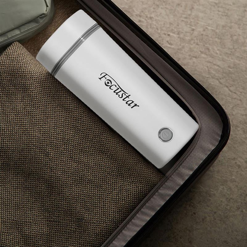 Focustar 电热水杯 迷你热水壶 办公室酒店户外旅游【白色】