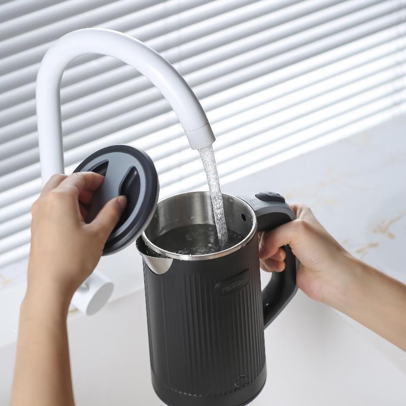 Focustar 烧水壶 一体小型水壶800ML 电热水壶适合出差旅行居家使用【紫色】