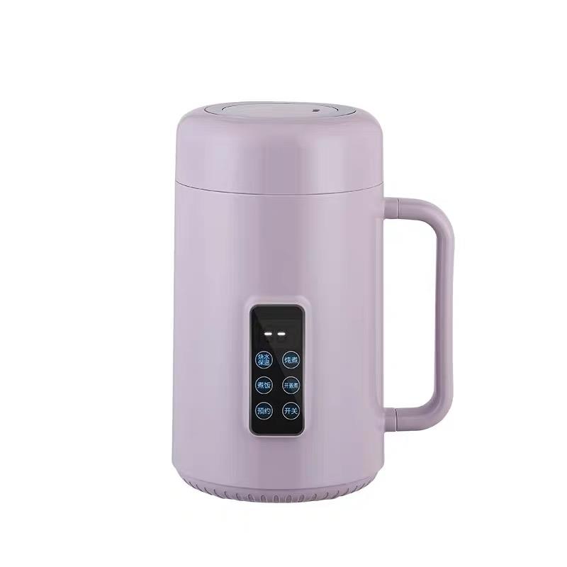 迷你一体式电炖杯 跨境全自动隔水炖煮壶【紫色】